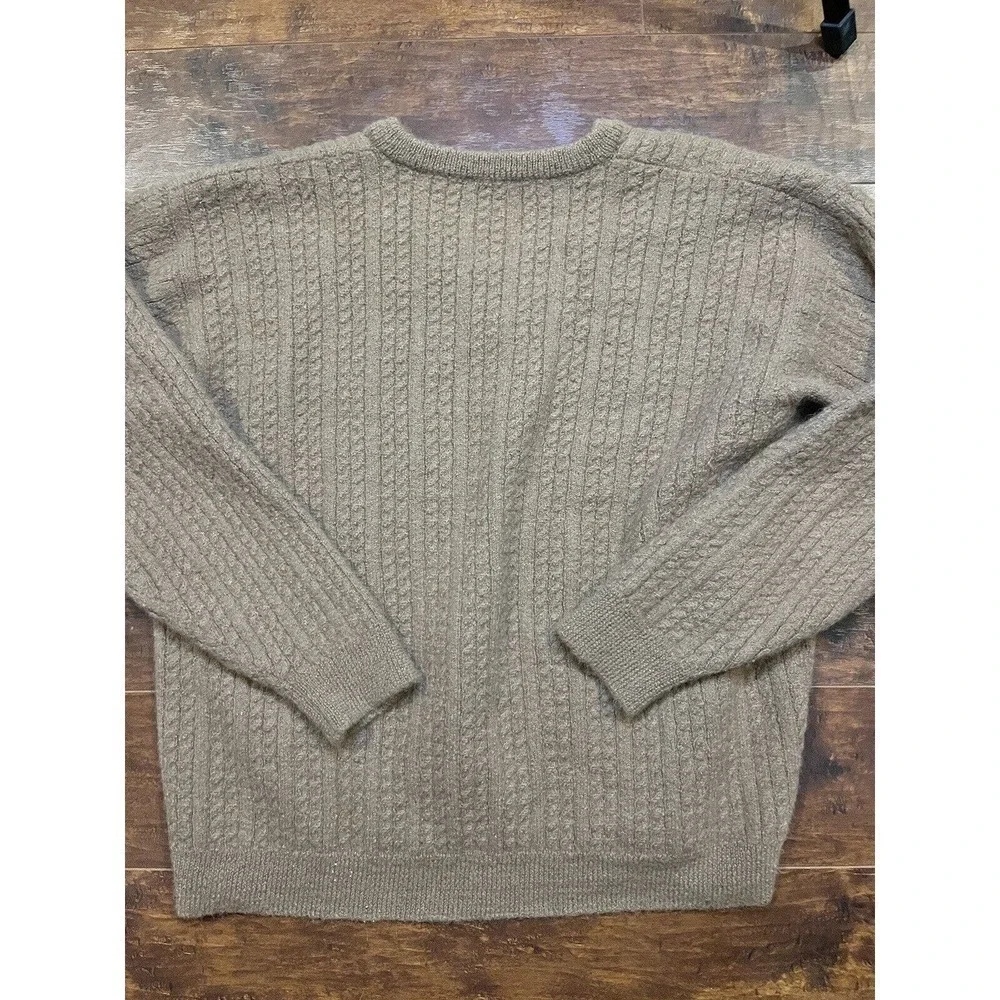 Made In Peru Luxury Cashmere Alpaca V-Neck Long Sleeve Sweater READ BELOW